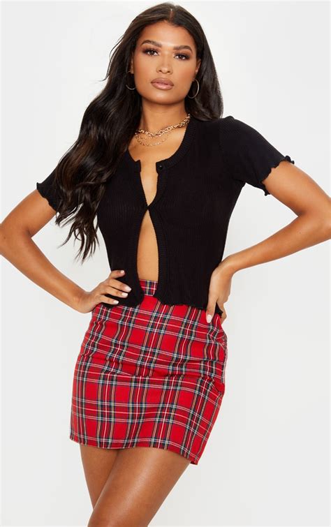 mini red plaid skirt|plaid mini skirts for women.